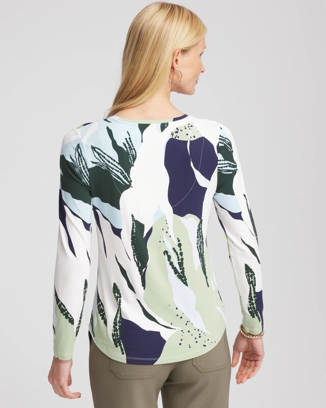 Sea-Print Touch of Cool Layering Tee - image 3